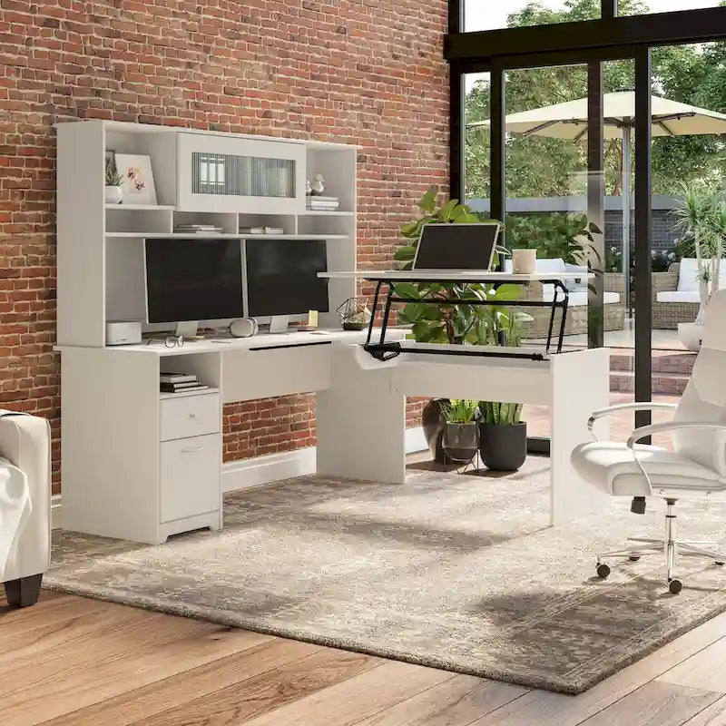 Cabot 72W Home Office Computer Desk with Drawers by Bush Furniture