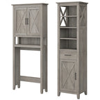 Key West Tall Linen Cabinet and Space Saver by Bush Furniture