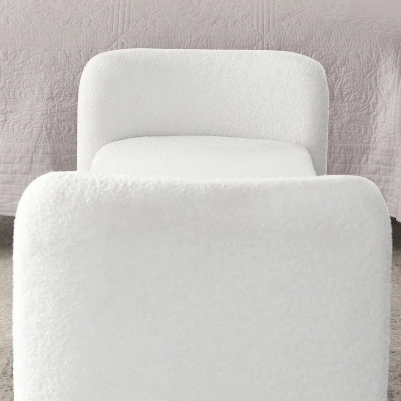 GDFStudio - Harper H-Frame Polyester Upholstered Bench with Modern Versatile Design