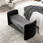 GDFStudio - Harper H-Frame Polyester Upholstered Bench with Modern Versatile Design
