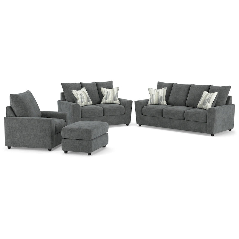 Signature Design by Ashley Stairatt Gray 4-Piece Upholstery Package - 86  W x 38  D x 39  H