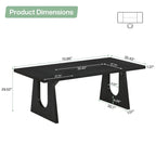 70.9 Inches Executive Desk Rectangular Computer Office Desk with Large Desktop