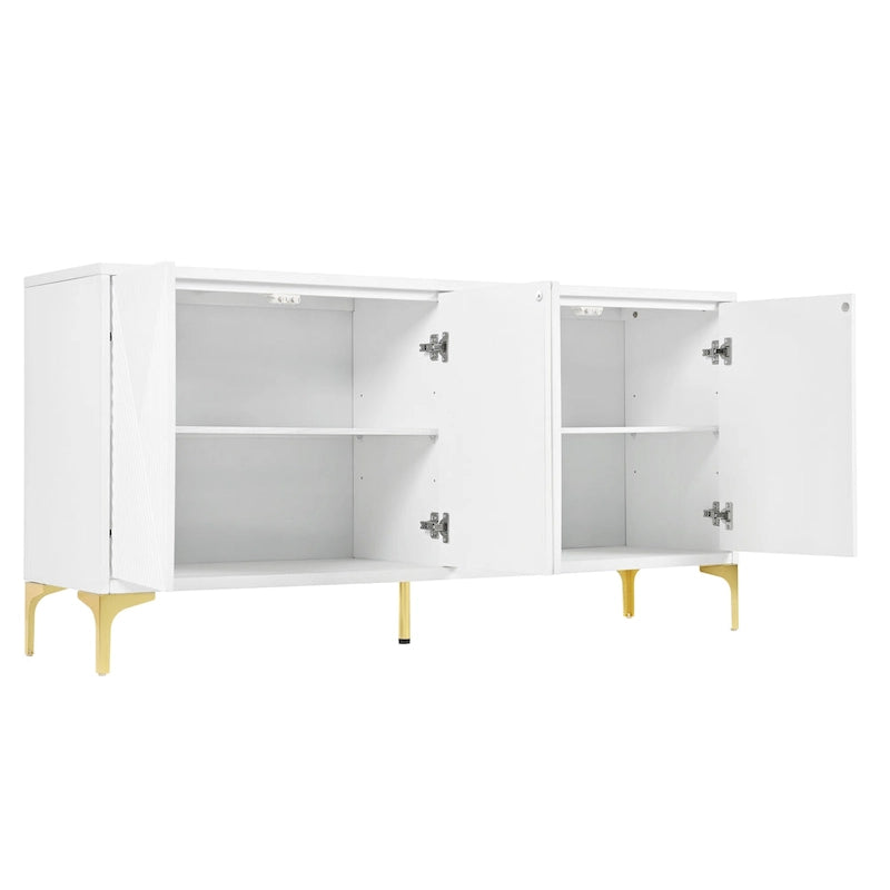Buffet Cabinet with with Adjustable Shelves for Living Room