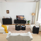 62.99in. Wood TV Stand For TVs up to 70in.