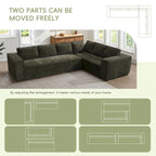 L-Shaped Modular Sectional Sofa, Chenille Cloud Sofa Set