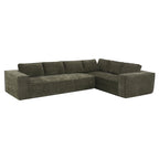 L-Shaped Modular Sectional Sofa, Chenille Cloud Sofa Set