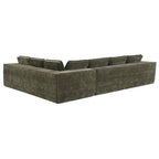 L-Shaped Modular Sectional Sofa, Chenille Cloud Sofa Set