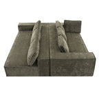 L-Shaped Modular Sectional Sofa, Chenille Cloud Sofa Set