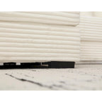 Beige 111  Corduroy L-Shaped Sectional Sofa with Oversized Left Chaise