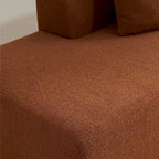 105.51  Modern L-Shape 5 Seater Modular Sectional Sofa Couch with Chaise Lounge, in Soft Lambswool Sherpa Fabric