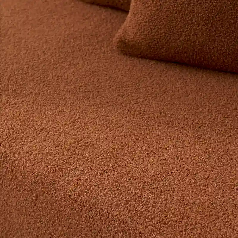 105.51  Modern L-Shape 5 Seater Modular Sectional Sofa Couch with Chaise Lounge, in Soft Lambswool Sherpa Fabric