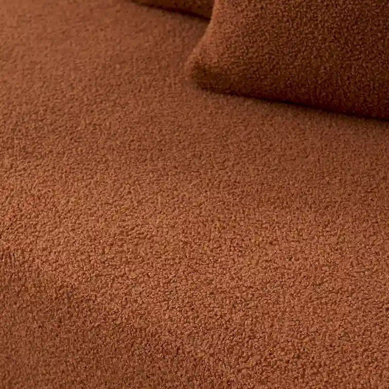 105.51  Modern L-Shape 5 Seater Modular Sectional Sofa Couch with Chaise Lounge, in Soft Lambswool Sherpa Fabric