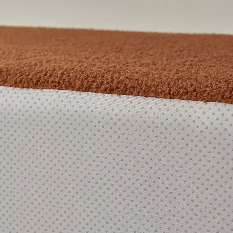 105.51  Modern L-Shape 5 Seater Modular Sectional Sofa Couch with Chaise Lounge, in Soft Lambswool Sherpa Fabric