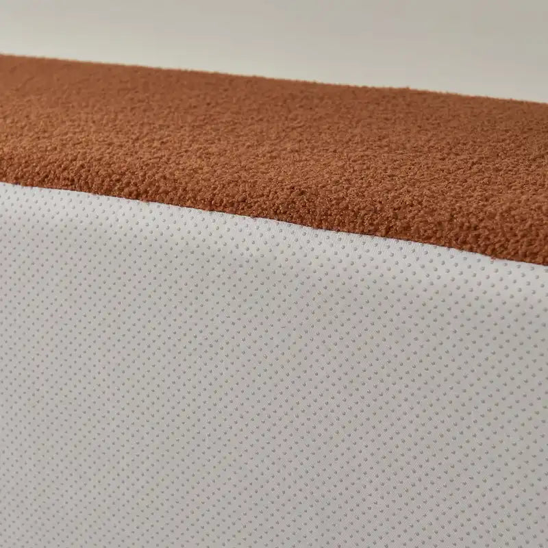 105.51  Modern L-Shape 5 Seater Modular Sectional Sofa Couch with Chaise Lounge, in Soft Lambswool Sherpa Fabric