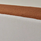 105.51  Modern L-Shape 5 Seater Modular Sectional Sofa Couch with Chaise Lounge, in Soft Lambswool Sherpa Fabric