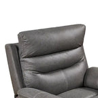 Grey Dual Motor Recliner Chair Featuring 240 Swivel, Rocking Function, USB Ports, and Adjustable Headrest