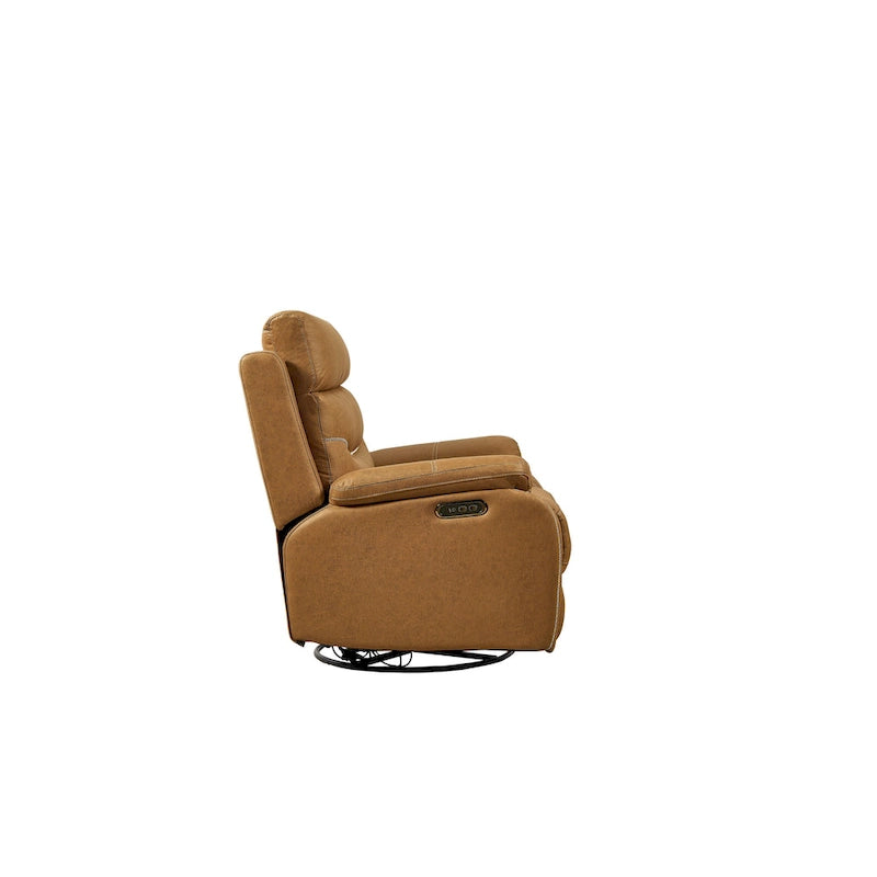 Grey Dual Motor Recliner Chair Featuring 240 Swivel, Rocking Function, USB Ports, and Adjustable Headrest