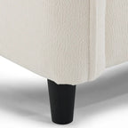 110  Modern L-Shaped Convertible 5-Seat Sectional Sofa with Removable Ottoman and 5 Cushions, Plush Chenille Fabric