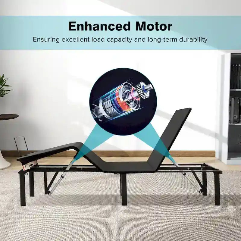 King Adjustable Bed Base with Motorized Incline