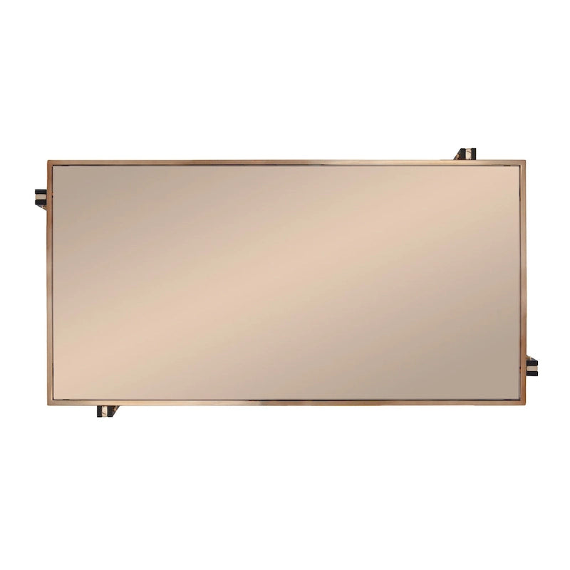 SEI Furniture Thornberry Champagne Metal with Smoked Mirror Coffee Table