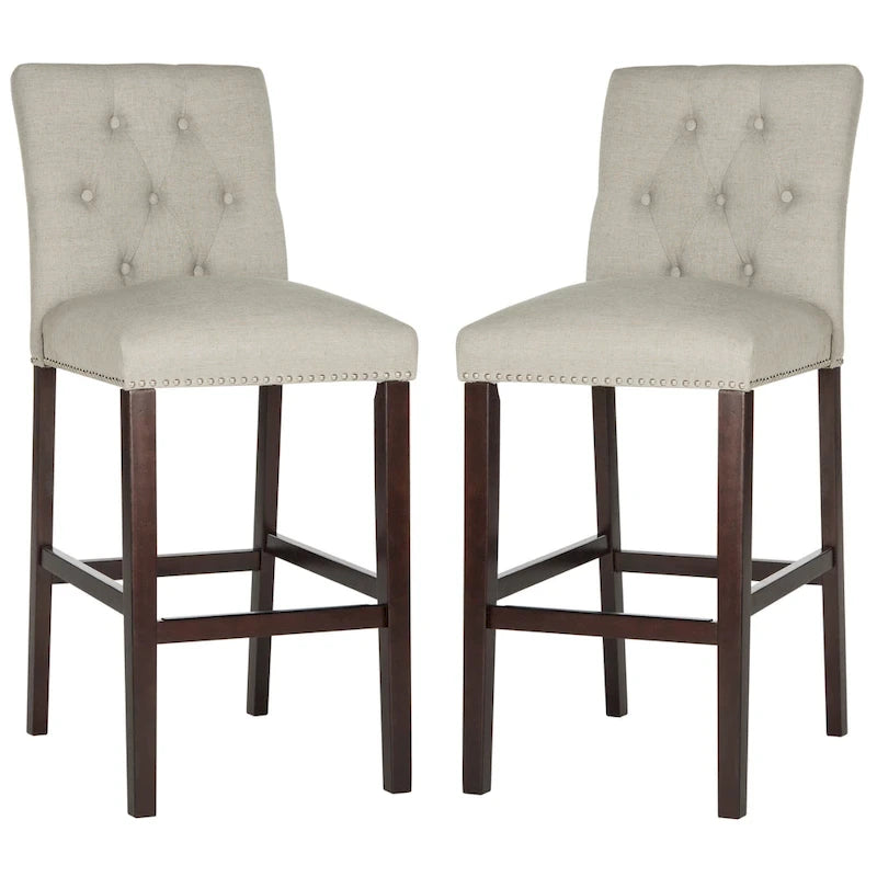 SAFAVIEH Jelka 31.5 Inch Bar Stool (Set of 2) - 19  x 20  x 44  - 19Wx23Dx44H