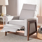 Mid-century Fabric Recliner by Baxton Studio