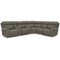 Signature Design by Ashley Starbot Gray 7-Piece Power Reclining Sectional - 112 W x 112 D x 42 H