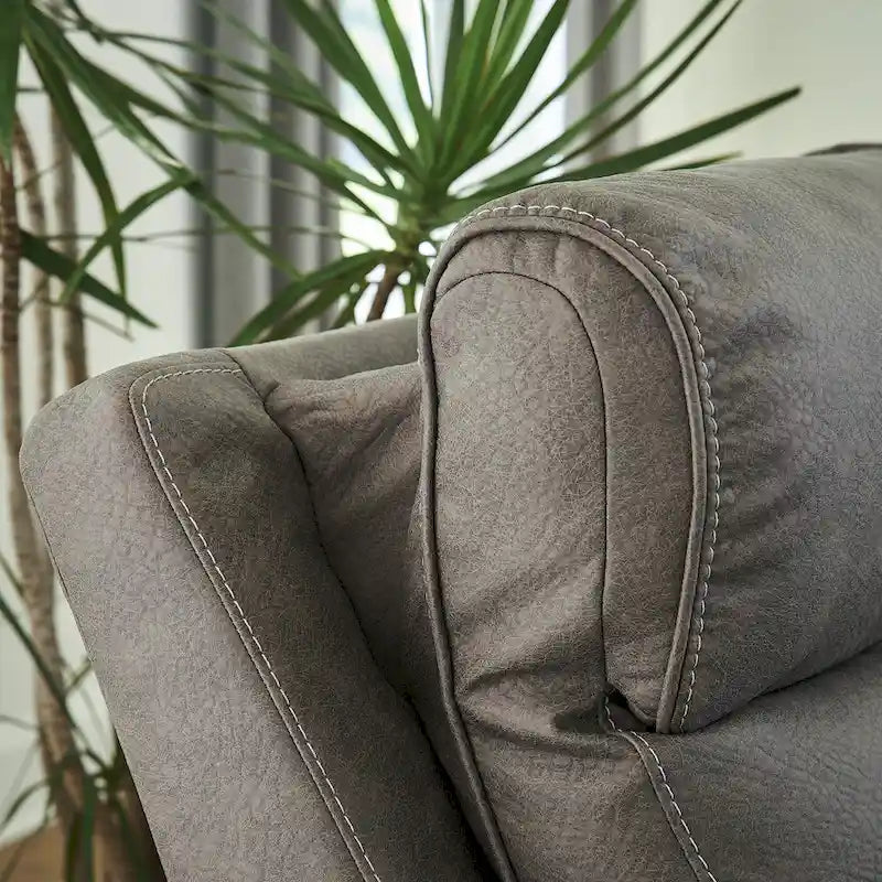 Signature Design by Ashley Starbot Gray 7-Piece Power Reclining Sectional - 112 W x 112 D x 42 H