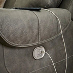 Signature Design by Ashley Starbot Gray 7-Piece Power Reclining Sectional - 112 W x 112 D x 42 H