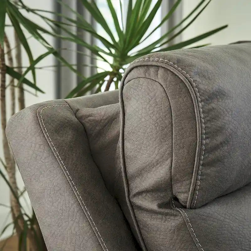 Signature Design by Ashley Starbot Gray 5-Piece Power Reclining Sectional - 131 W x 131 D x 42 H