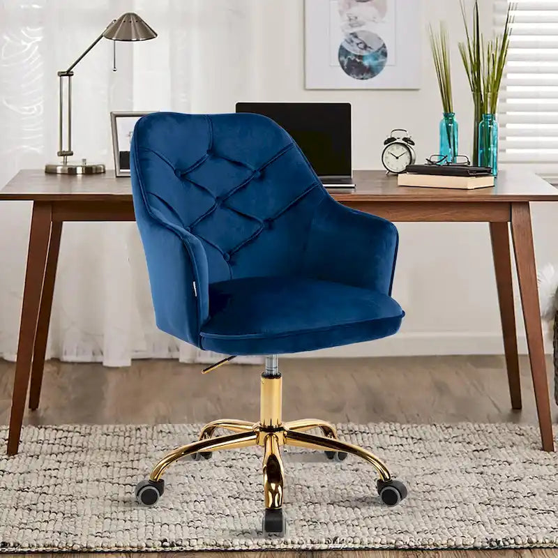 Velvet Swivel Shell Chair for Living Room ,Office chair