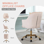 Velvet Swivel Shell Chair for Living Room ,Office chair