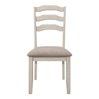 Seaside Nutmeg and Rustic Cream 7-Piece Dining Table Set