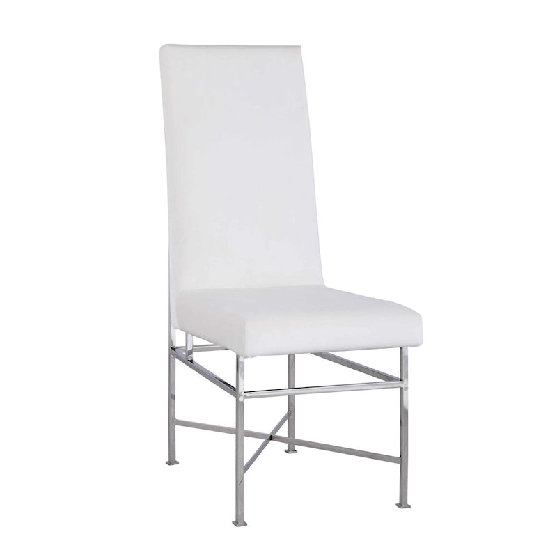 Somette Contemporary Side Chair with Steel Frame, Set of 2 - N/A