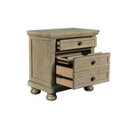 New Classic Furniture Salinger Pewter 5-Piece Bedroom Set with 2-Nightstand