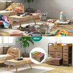 Multifunction 7 Drawers Furniture Storage Chest Grey 7-Drawer Dresser