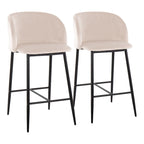 Silver Orchid Harding Velvet Counter Stool (Set of 2)