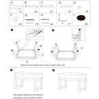 27 inch Wide Rectangle Ottoman Bench White Footstool, Velvet Look,White