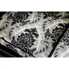 Dhumketu Traditional Black Fabric Semi-Firm Loveseat by Gracewood Hollow