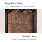 Furniture of America Kova Traditional Cherry Fabric Formal Dining Chairs (Set of 2)