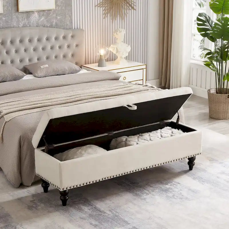 59  Bed Bench Ottoman with Storage
