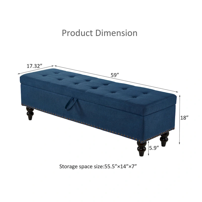 59  Bed Bench Ottoman with Storage