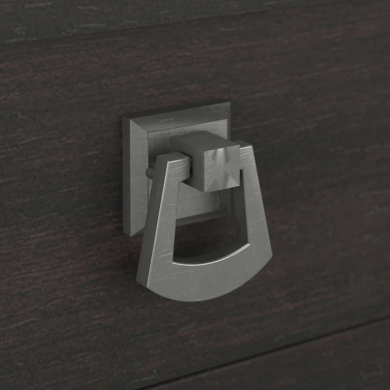 Bush Furniture Salinas 60W L Shaped Desk with Storage Hutch