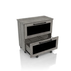 DH BASIC Rustic Grey 2-Drawer File Cabinet by Denhour
