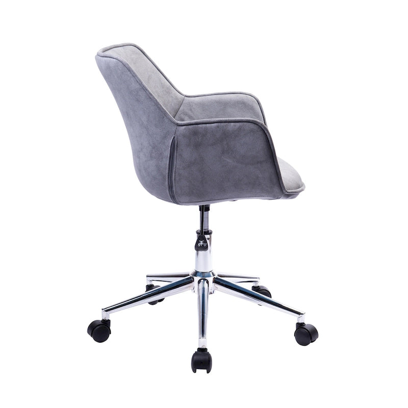 Porthos Home Xen Adjustable Office Chair, Microfiber, Chrome Base