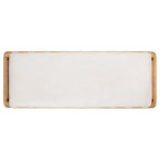 SAFAVIEH Couture Grizelda Teak Cushion Bench - 70 In W x 26 In D x 19 In H - 70Wx26Dx19H