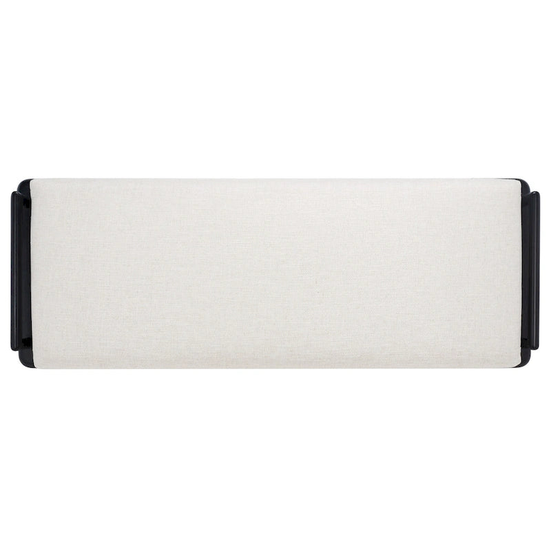 SAFAVIEH Couture Grizelda Teak Cushion Bench - 70 In W x 26 In D x 19 In H - 70Wx26Dx19H