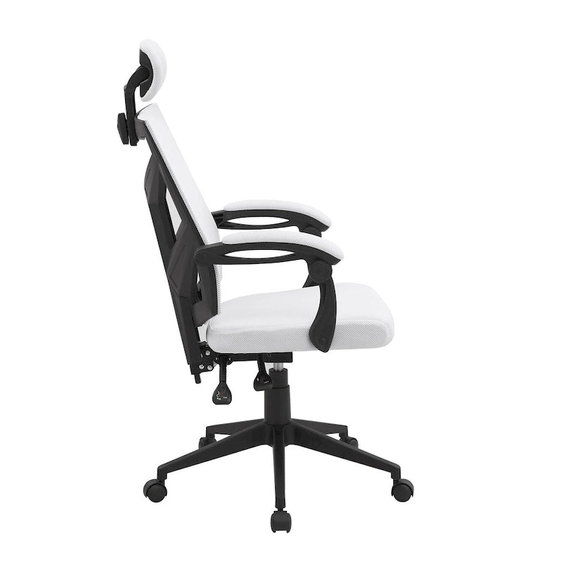 Adjustable Ergonomic Office Chair with Headrest Ergonomic Desk Chair High Back Mesh Office Chairs with Lumbar Support and Wheels