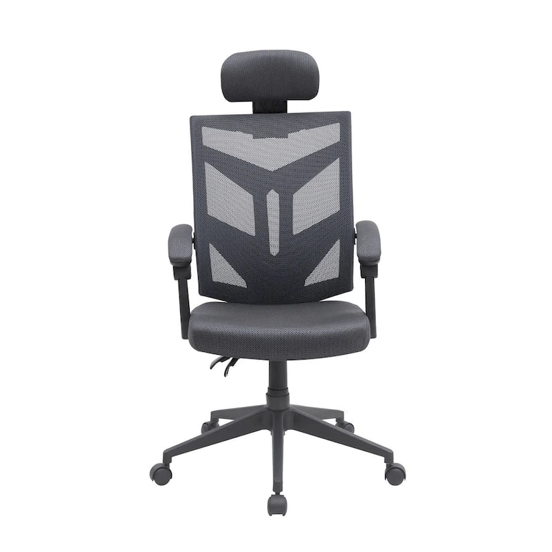 Adjustable Ergonomic Office Chair with Headrest Ergonomic Desk Chair High Back Mesh Office Chairs with Lumbar Support and Wheels