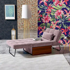 Furniture of America Hattie Assembled Convertible Cocktail Ottoman-Futon